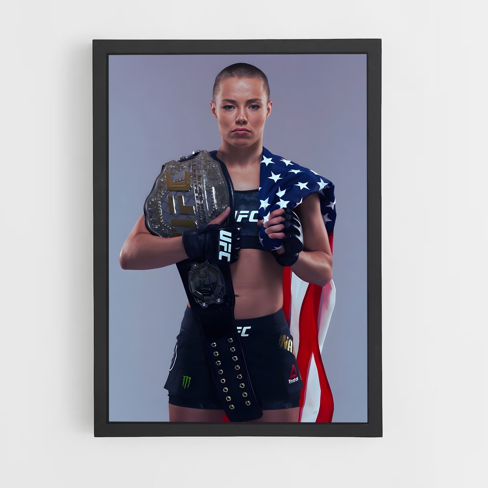 Poster Rose namajunas – affiche Taekwondo (vue 2)